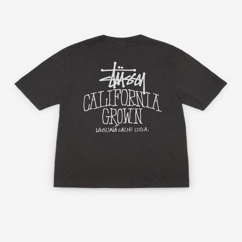 Stssy - Men's Cali Grown Pig. Dyed Tee - (Faded Black)