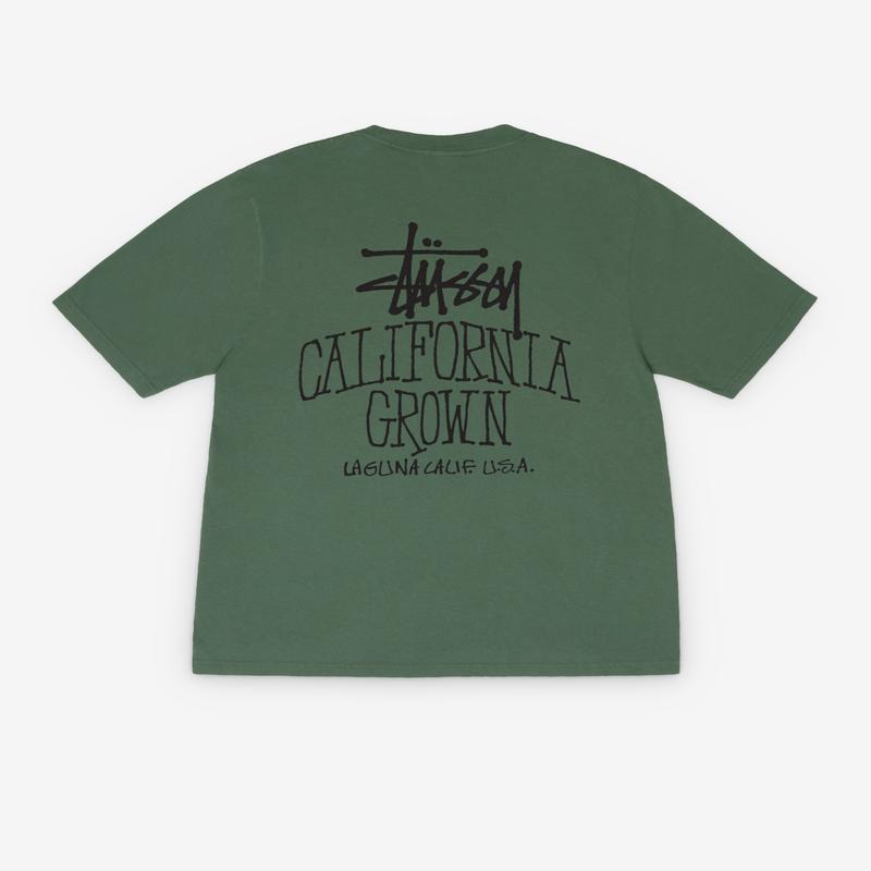Stssy - Men's Cali Grown Pig. Dyed Tee - (Pine)