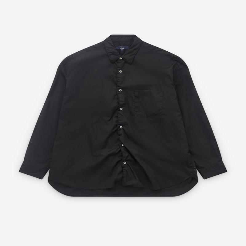 CDG Homme - Mens Puckered Placket Shirt - (Black)