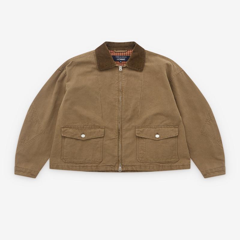 CDG Homme - Mens Zip Jacket - (Khaki)