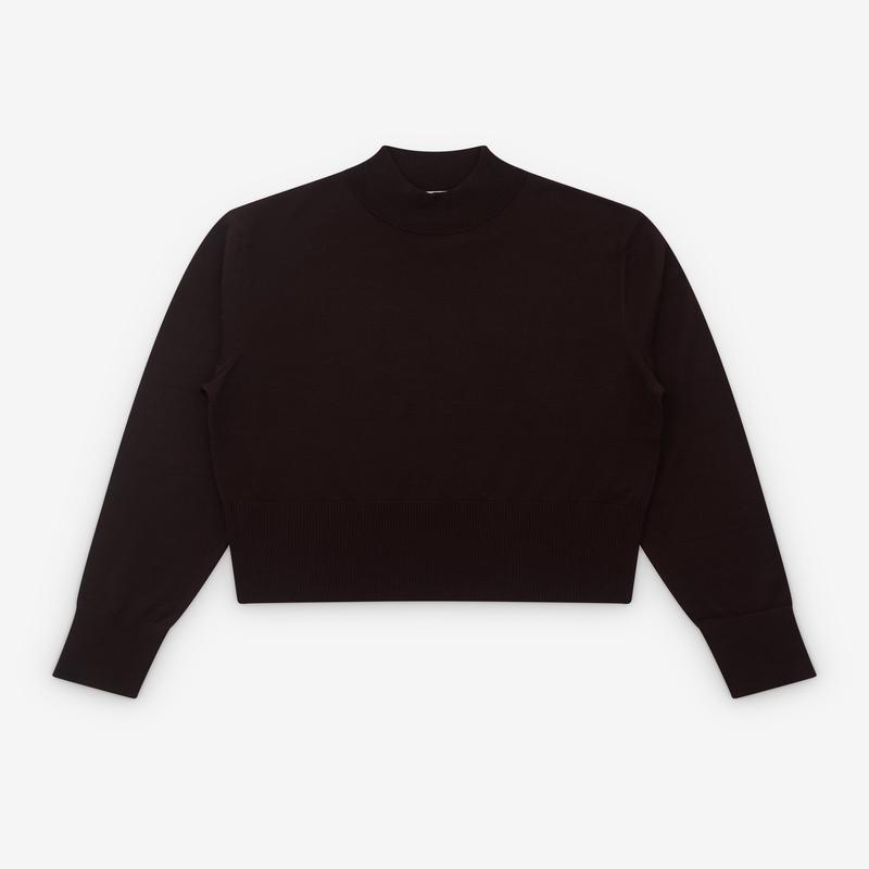 Dries Van Noten - Womens Merino Wool Sweater - (Dark Brown)