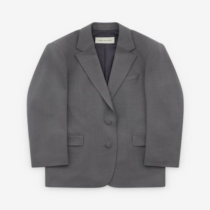 Dries Van Noten - Womens Oversized Blazer - (Grey)