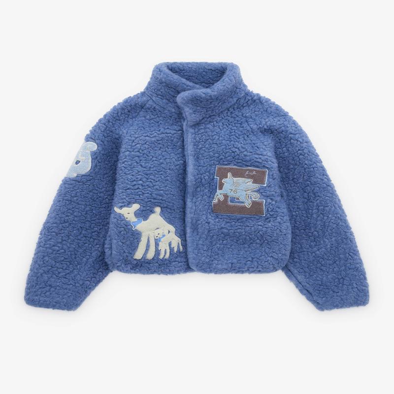 ERL - Patchwork Fleece  - (Blue)