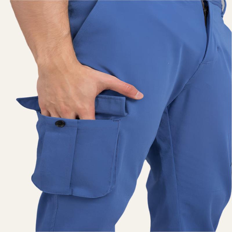 Airforce Blue Stretch Cargo Pants