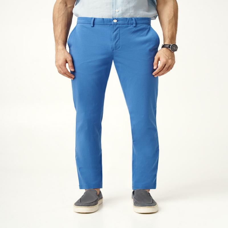 Airforce Blue Stretch Chinos