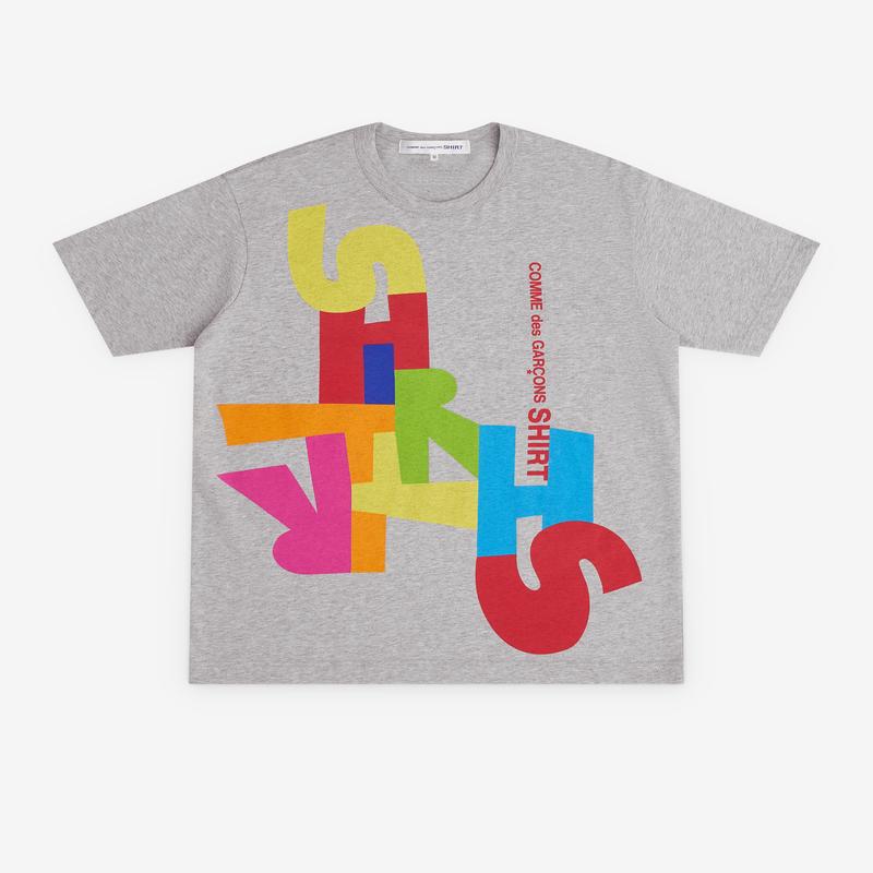 CDG Shirt - Mens Graphic Printed T-Shirt - (Grey)