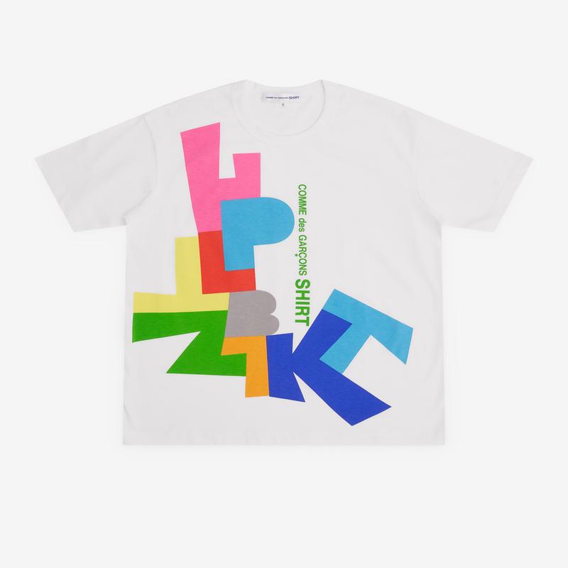 CDG Shirt - Mens Graphic Printed T-Shirt - (White)