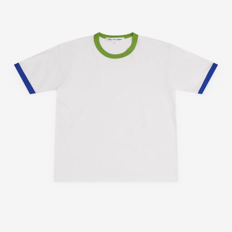 CDG Shirt - Mens Ringer T-Shirt - (White)