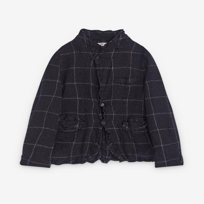 CDG Shirt - Mens Window Pane Check Jacket - (Navy)