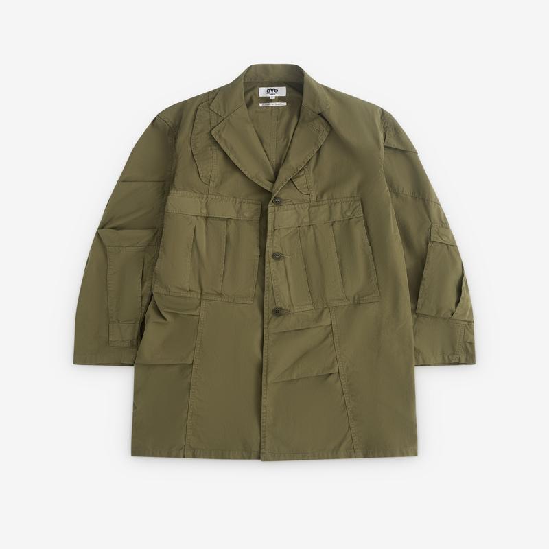 eYe Junya Watanabe Man - Mens Rebuild By Needles Multi Pocket Duster Coat - (Khaki)