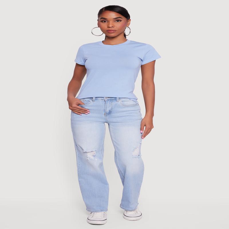 High Neck Short Sleeve Tee