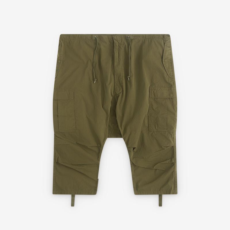 Junya Watanabe Man - Mens eYe Drop Crotch Cropped Trousers - (Khaki)