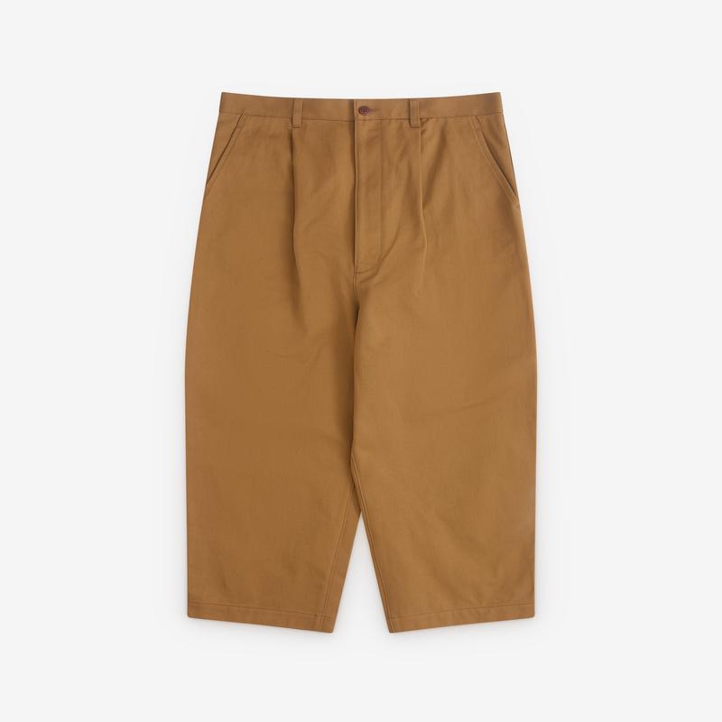 Junya Watanabe Man - Mens Pleated Wide Leg Trousers - (Stone)