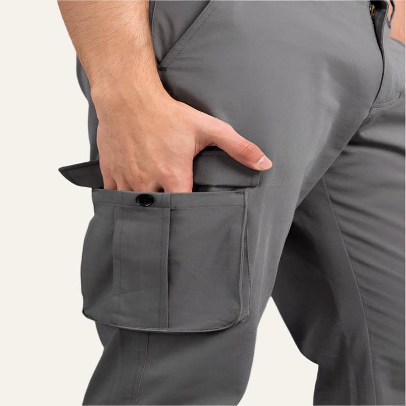 Spanish Grey Stretch Cargo Pants