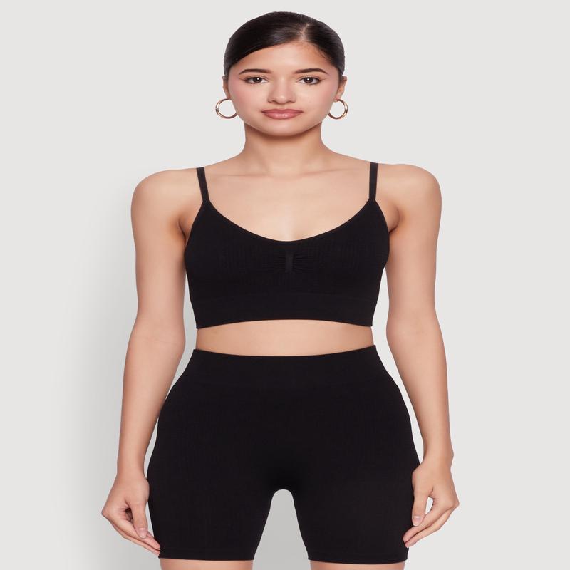 Textured Knit Crop Cami