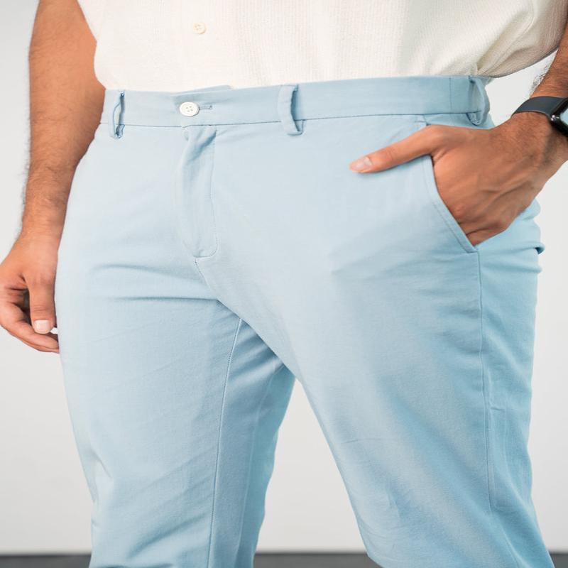 Arctic Blue Stretch Chinos