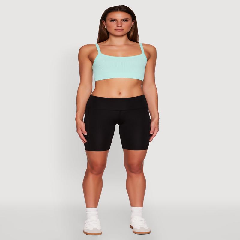 Cellphone Pocket Biker Shorts