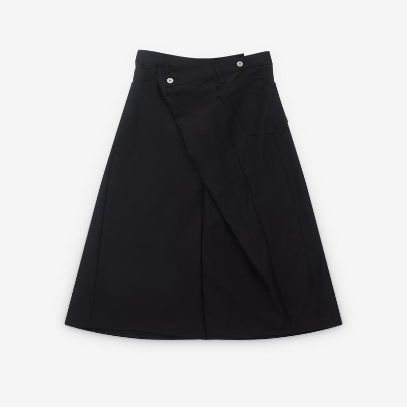 Junya Watanabe - Womens Asymmetric Skirt - (Black)