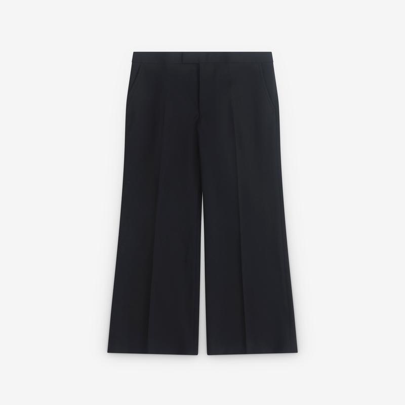 Junya Watanabe - Womens Cropped Straight Leg Trousers - (Black)