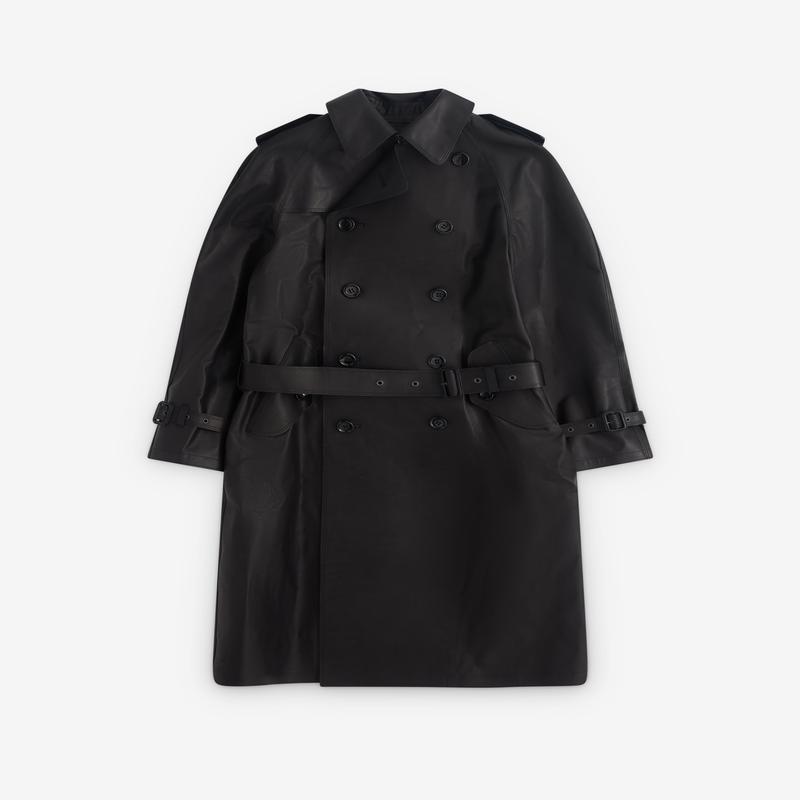 Junya Watanabe - Womens Leather Trench Coat - (Black)