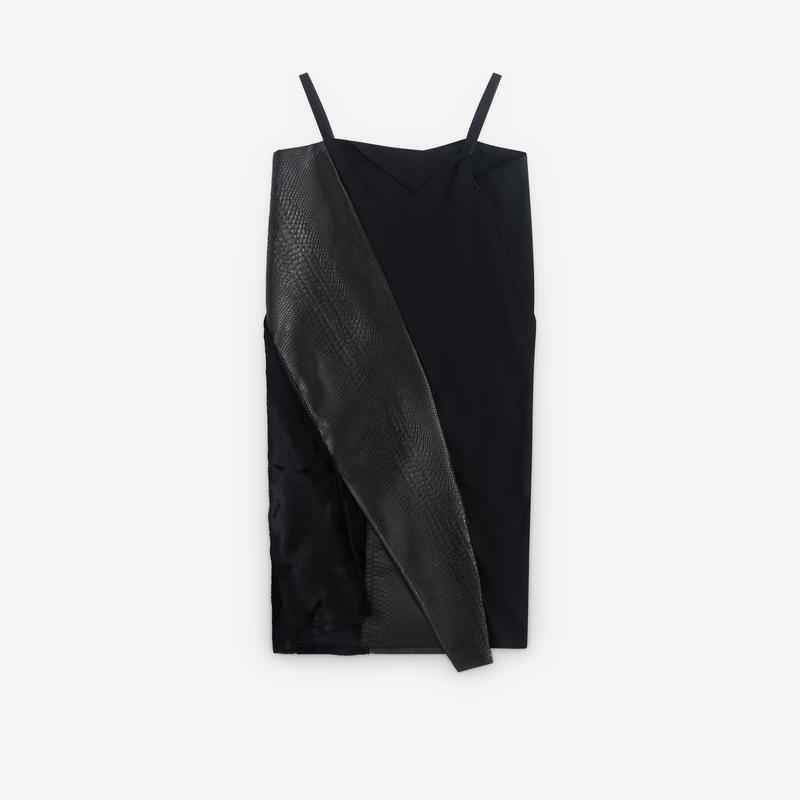Junya Watanabe - Womens Panelled Slip Dress - (Black)