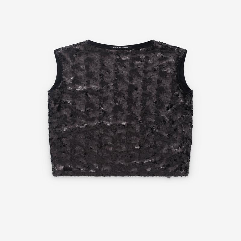 Junya Watanabe - Womens Sleeveless Sequin Tunic - (Black)