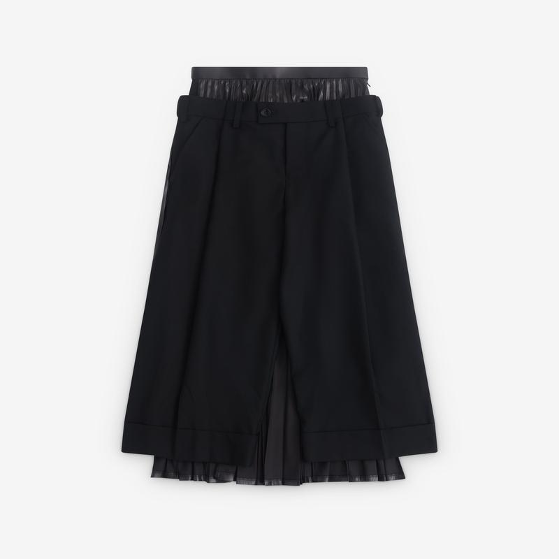 Junya Watanabe - Womens Trousers With Pleated Skirt - (Black)