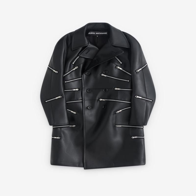 Junya Watanabe - Womens Zip Trench Coat - (Black)