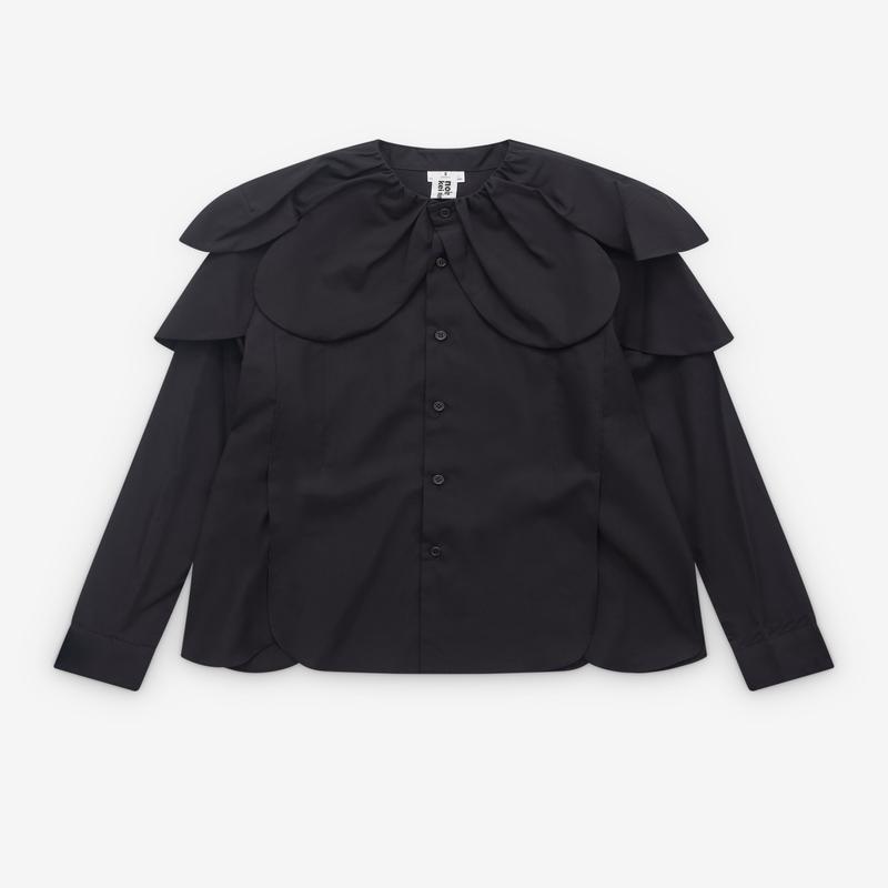 Noir Kei Ninomiya - Women's Petal Collar Shirt - (Black)