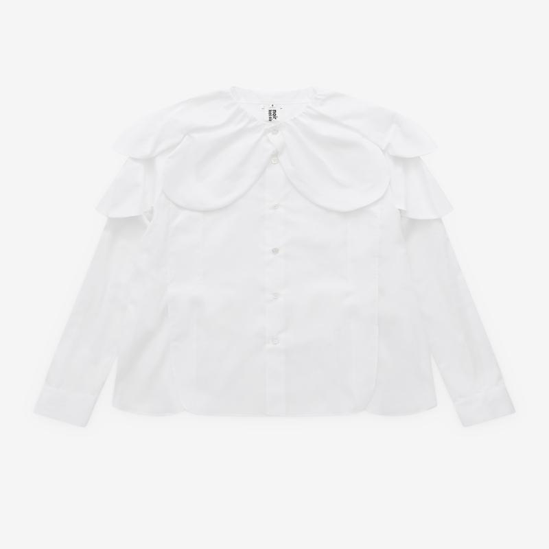 Noir Kei Ninomiya - Womens Petal Collar Shirt - (White)