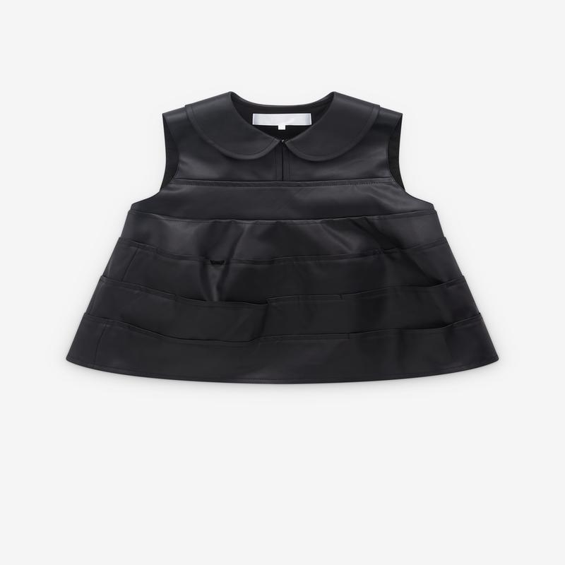 Tao - Womens Vinyl Tiered Top - (Black)