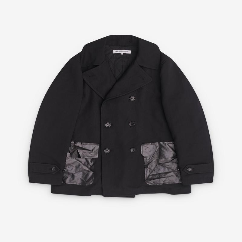 CDG Shirt - Mens Double Breasted Coat - (Black)