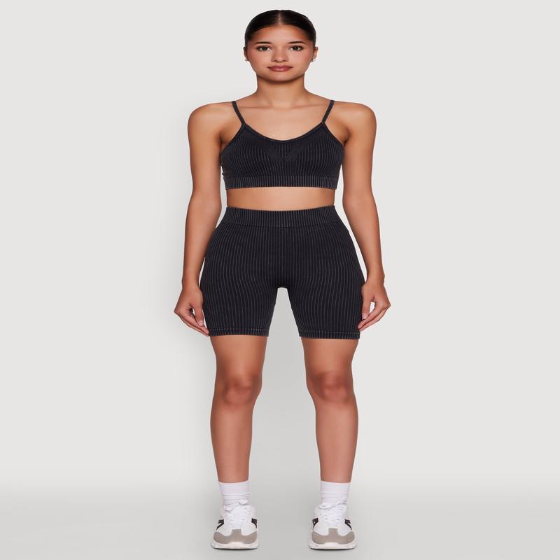 Daisy Seamless High Waisted Bike Shorts for Activewear