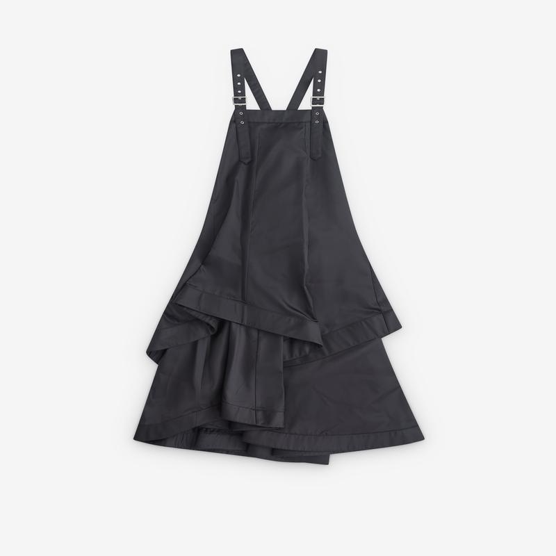 Noir Kei Ninomiya - Womens Layered Overall Dress - (Black)