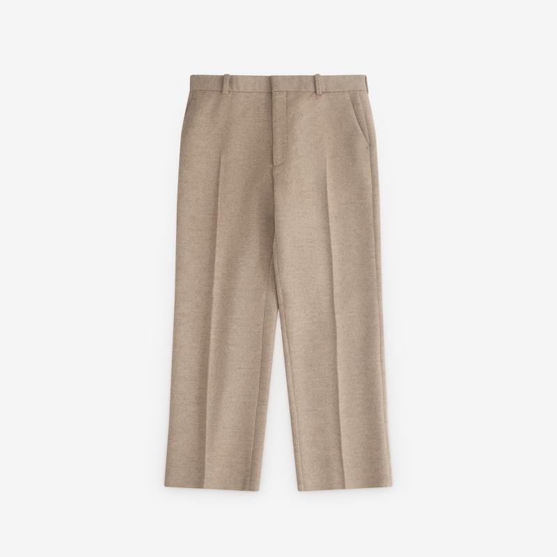 Bottega Veneta - Mens Wool And Cashmere Trousers - (Sandshell Melange)