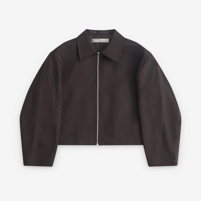 Our Legacy - Mens Mini Jacket - (Havana Brown Chain Wool)