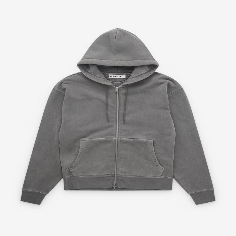 Our Legacy - Mens Rascal Hood - (Worn Black Hefty Fleece)