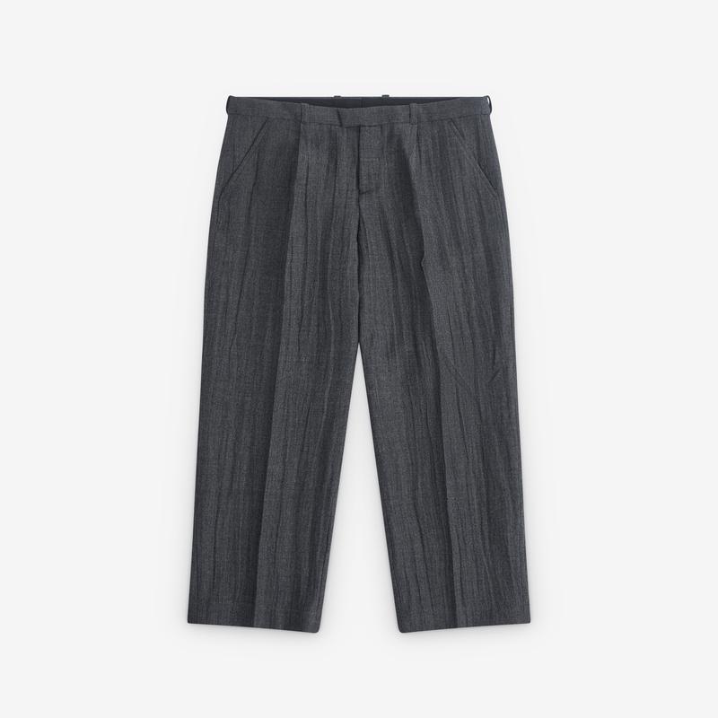 Our Legacy - Mens Slack Trouser - (Stone Grey Plisse Wool)
