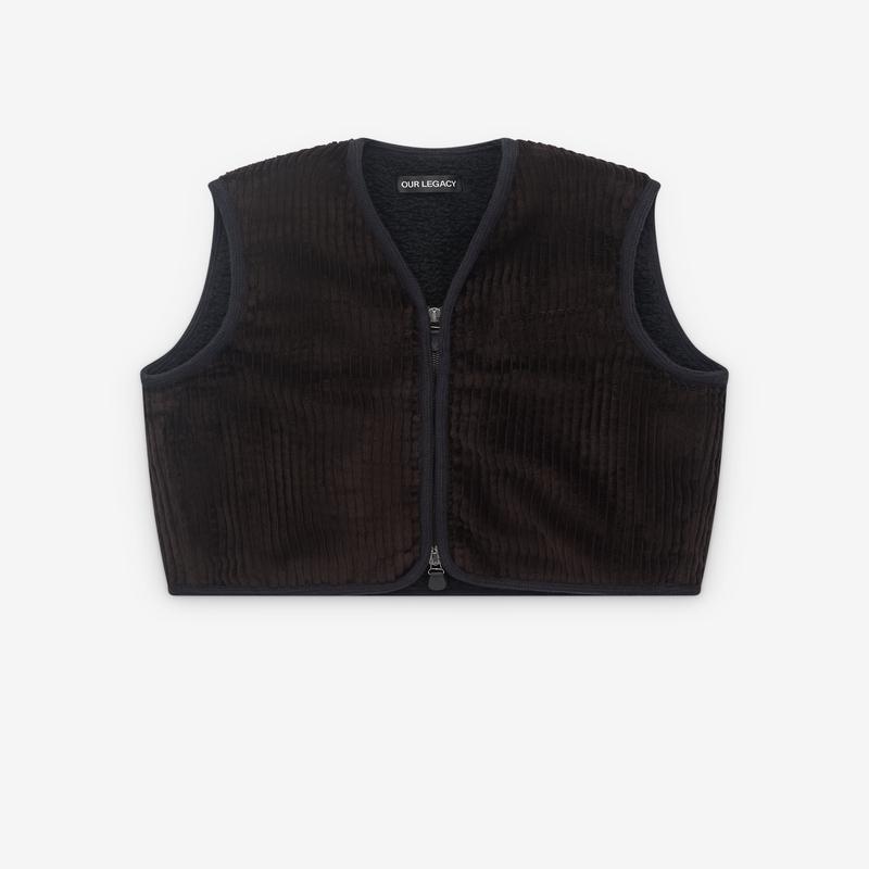 Our Legacy - Mens Top Vest - (Profound Brown Mammoth Cord)