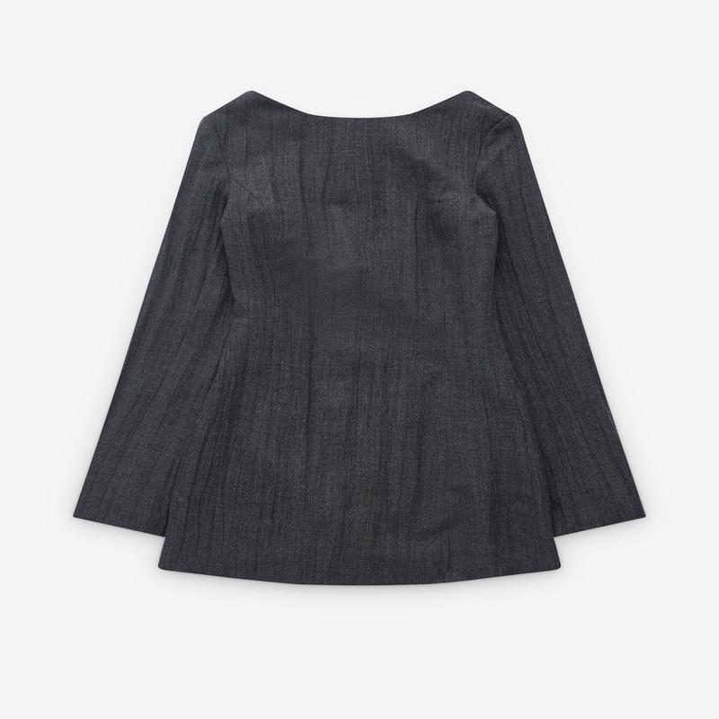 Our Legacy - Womens Firm Dress - (Stone Grey Plisse Wool)