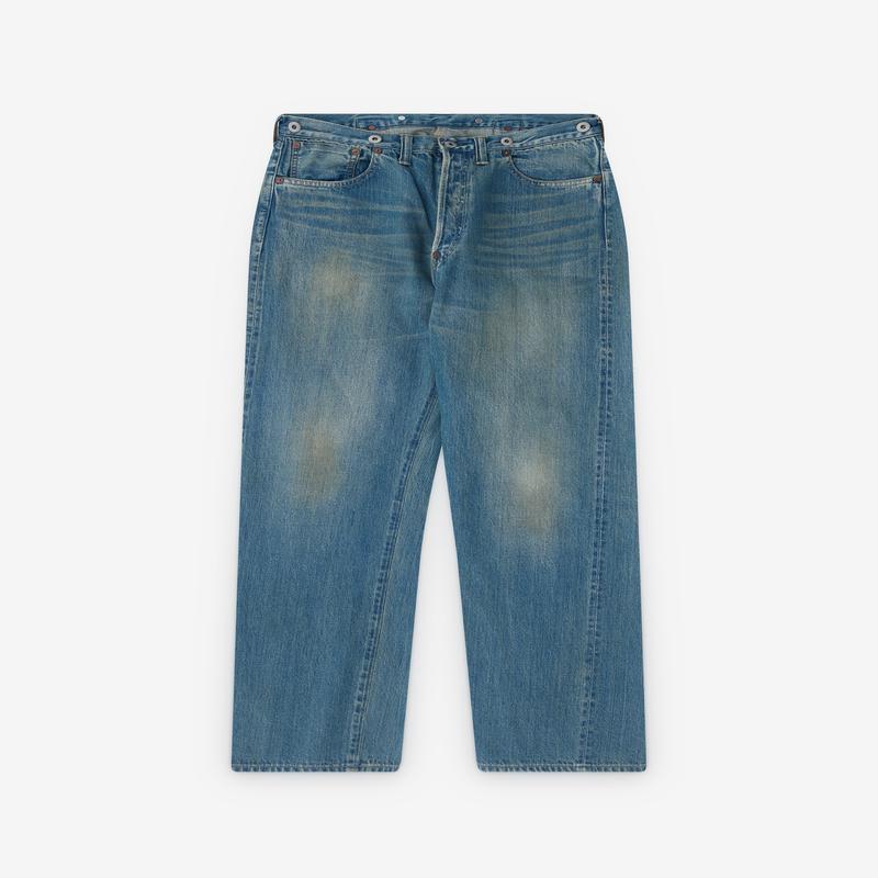 A.Presse - Mens No.2 Washed Denim Pants - (Indigo)