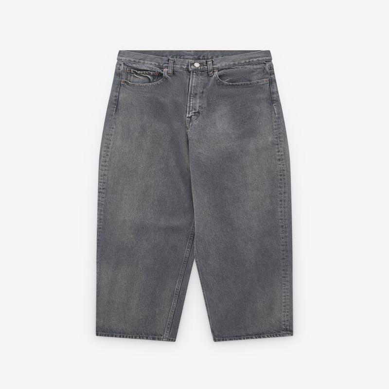 A.Presse - Mens Vintage Gray Denim Pants - (Grey)