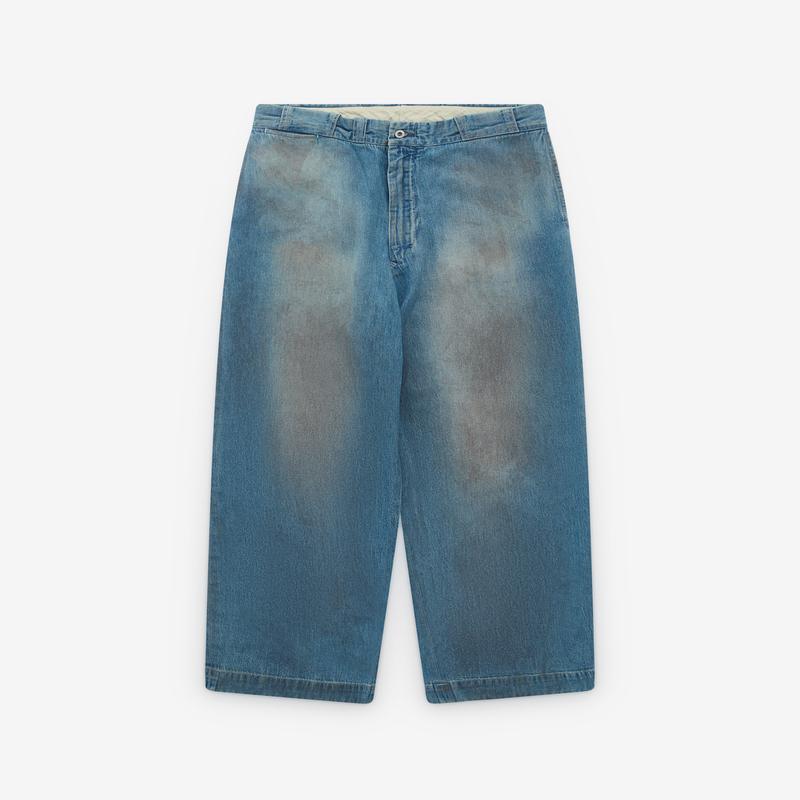 A.Presse - Mens Vintage Washed Denim Work Pant - (Indigo)