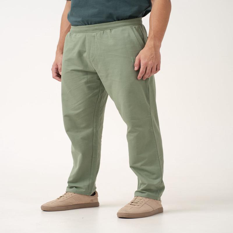 Backpacker Green Cotton Sweatpants
