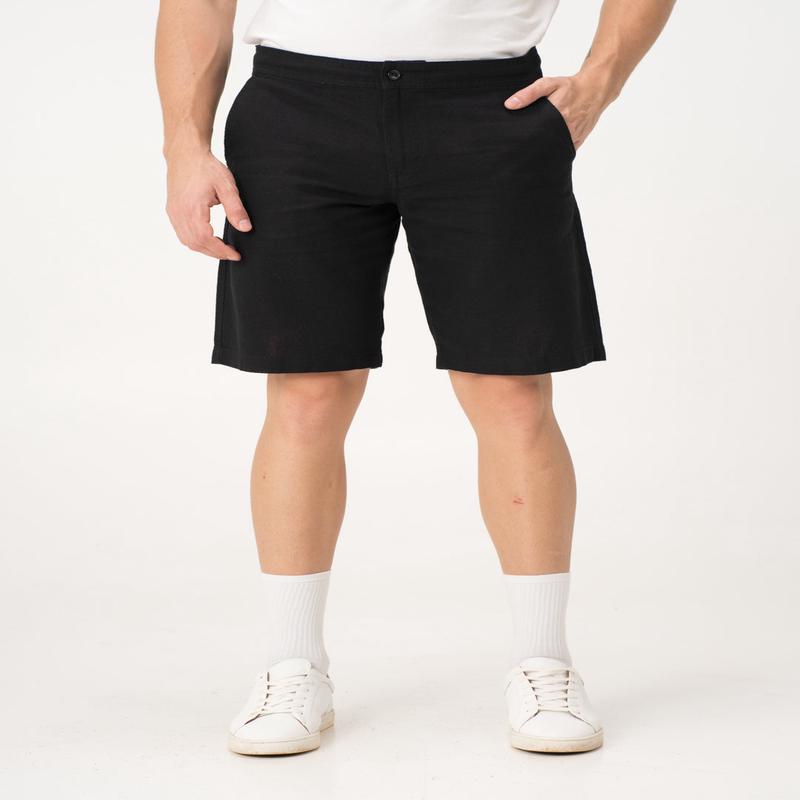 Belvidere Black All Day Lounge Cotton Shorts