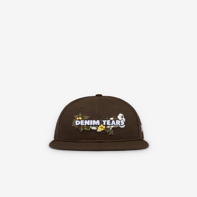 Denim Tears - Mens New Era Floral Logo Cap 950 - (Brown)