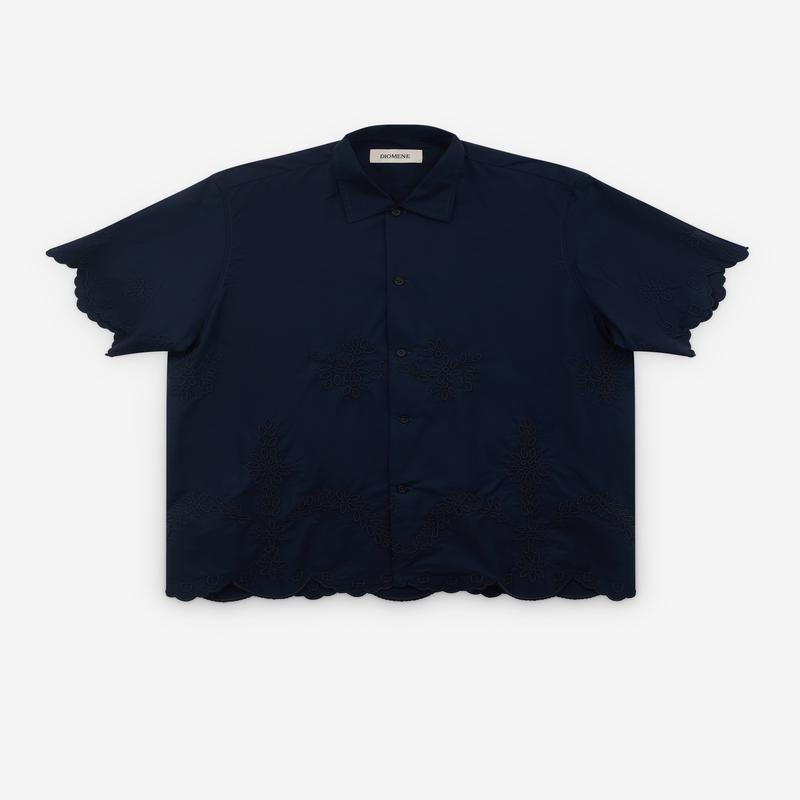 Diomene - Mens Embroidery Shirt - (Navy Blazer)