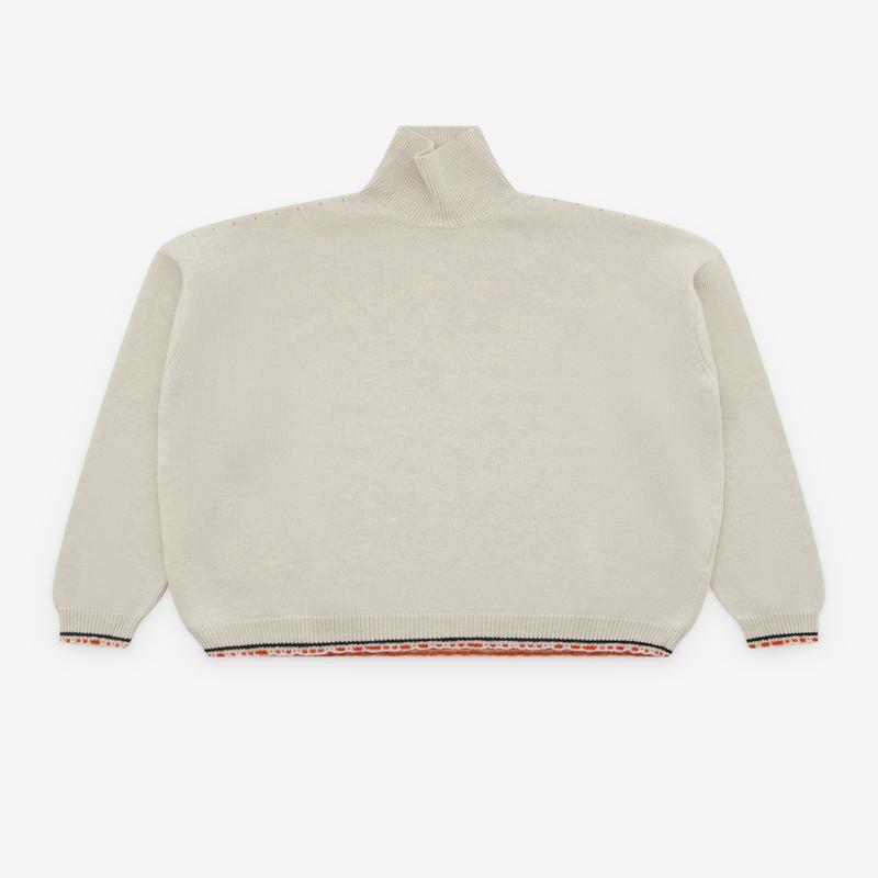 Diomene - Mens Trimmed Turtle Neck - (Cream)