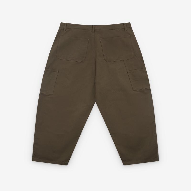Diomene - Mens Wide Panel Trousers - (Khaki Green)