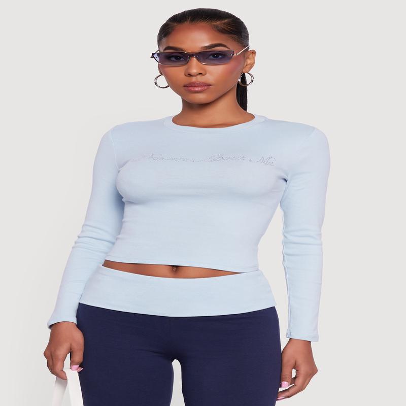 Dream About Me Rhinestone Baby Tee